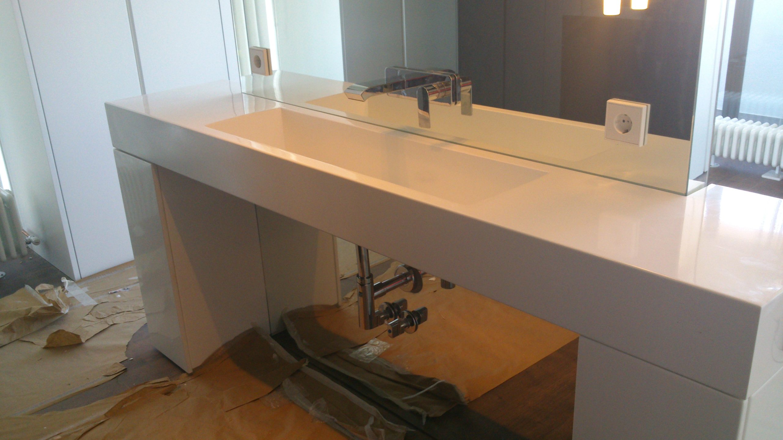 Mueble lacado colocado