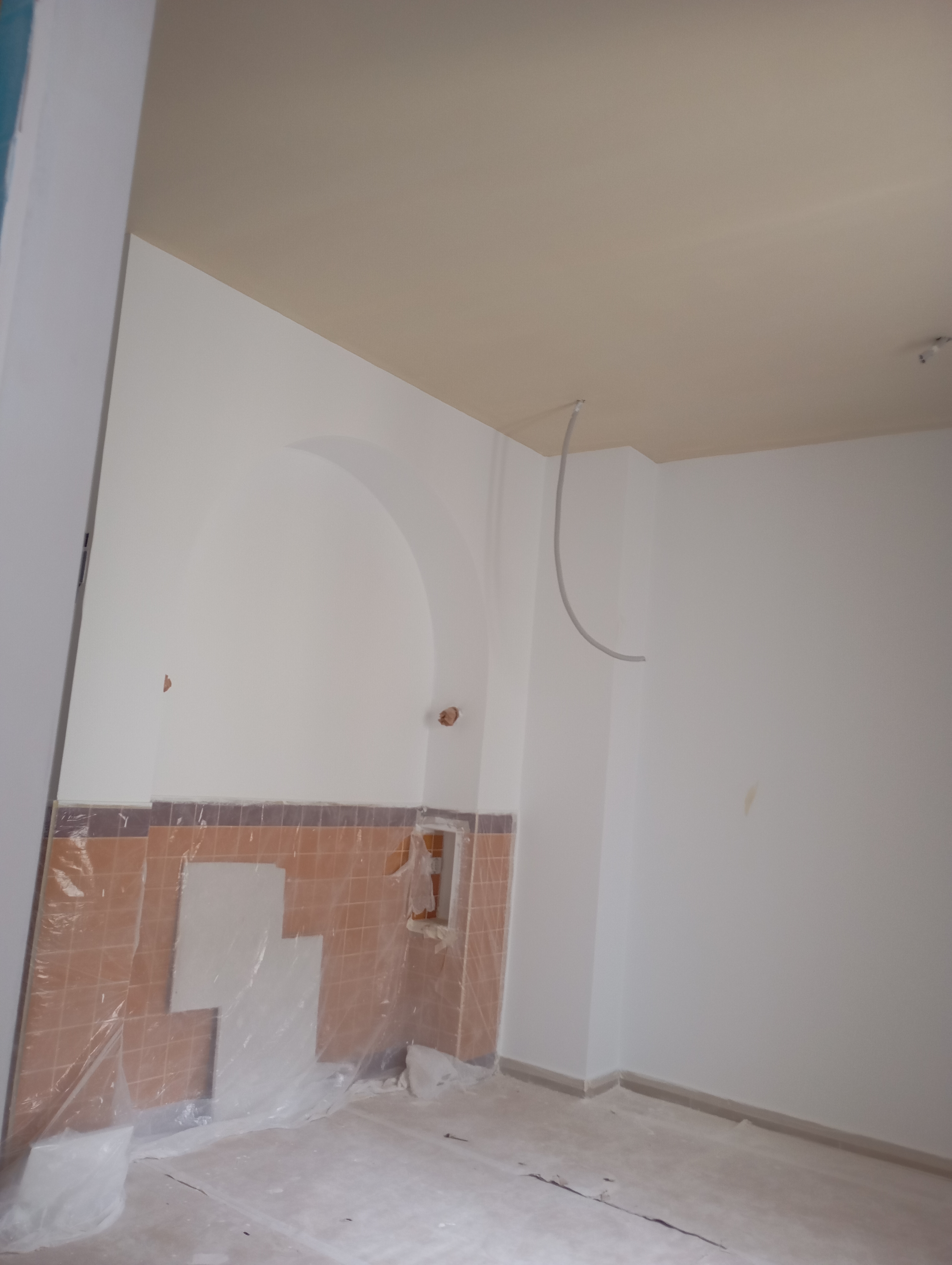 Antes transformación decorativa interior